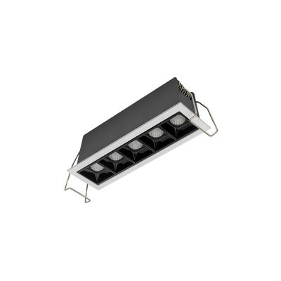 China Contemporary High Efficiency OEM LED Linear 2W 4W 10W 15 Degree Light Down Bright Aluminum Spot Led Low Brightness Recessed Commercial Downlight for sale