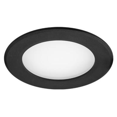 China Flickerless 8w 13w 20w led downlight ip65 adjustable flipless slim panel cct indoor lighting spot led recessed downlight black for sale