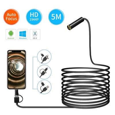 China Waterproof/Waterproof 1944P 5M Pixels HD Auto Focus Endoscope With Type-C Interface Endoscope Micro USB Camera for sale