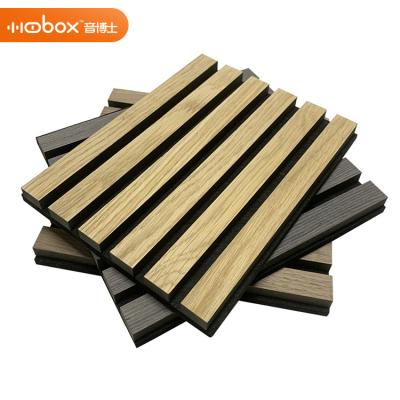 China Building Materials Grill Slat Wall Sound Absorbing Polyester Acoustic Decelling MDF High Level Effect Panels for sale