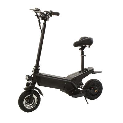 China With Seat EU Warehouse 45KM/H Fat Scooter Adults 500W Electric Foldable 10 Inch Tire Portable Scooter 48V 10AH With Seat for sale