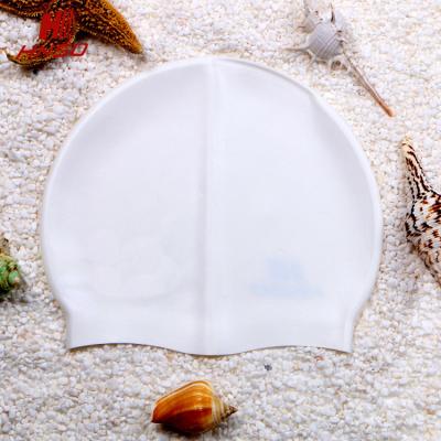 China 100% Custom Made Cheap Logo Nude Silicone Swimming Cap High Elasticity Durable for sale