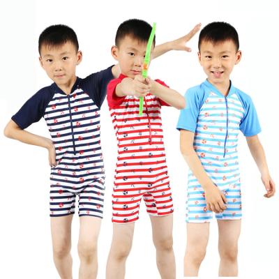 China High Quality Breathable One Piece Babysitting Boys Rash Swimwear With Zipper for sale