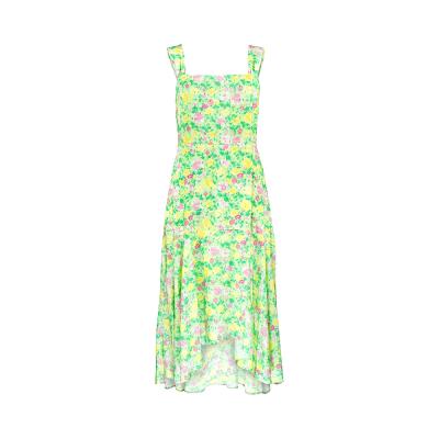 China New Floral Dress Summer Dresses Women Breathable Casual Sleeveless Midi Dress for sale