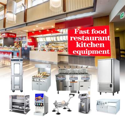 China Custom Free Project Kitchen One Stop Service Restaurant Kitchen One Stop Burger Restaurant Fast Food Equipment en venta