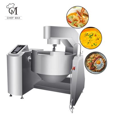 China Commercial 20 KW Canteen Automatic Steaming Cattle Vegetables Processing Plant Custom Chinese Wok Stir Fry Cooking Machines Electric Te koop