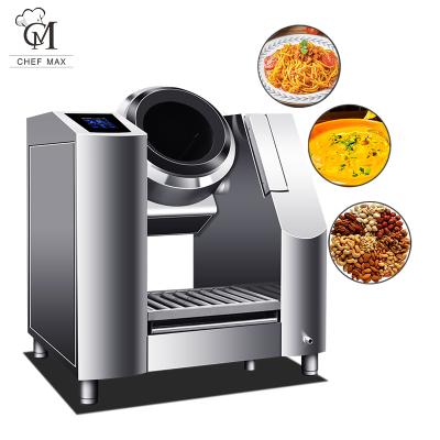 China Restaurant Canteen Chefmax Intelligent Multifunctional Electric Automatic Stir Frying Cooking Machine Automatic Drum Te koop