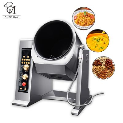 China Electric Rotary Cooking Machine 3500w 5000w China Factory Commercial Smart Automatic Wok Stir-Fry Vegetable Processing Cooking Blender Machine Price en venta