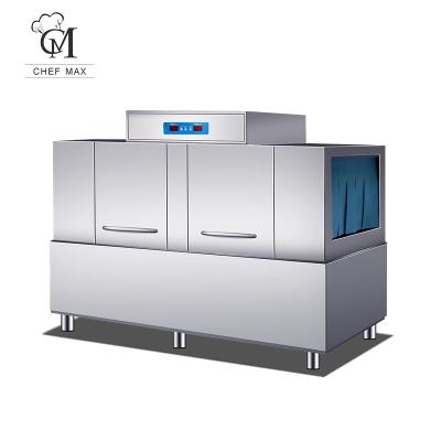 Cina Large Multifunctiona Chefmax Automatic Dishwasher Kitchen Equipment Dishwasher High Effency Factory Wholesale Price Commercial Automatic Dishwasher in vendita