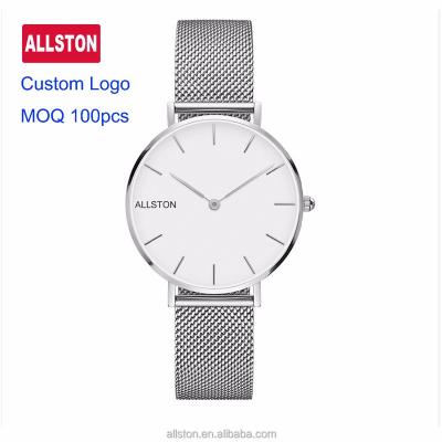 China High Quality Water Resistant Mesh Strap Stainless Steel Japan Movement Quartz Watch Hot Sale Dropshipping Water Resistant For Man for sale