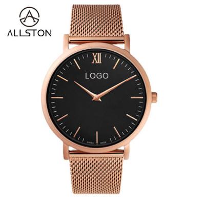 China Water Resistant Customize Men's Wrist Minimalist OEM Watches Quartz Women's Your Own Logo Low Moq Custom Watch for sale