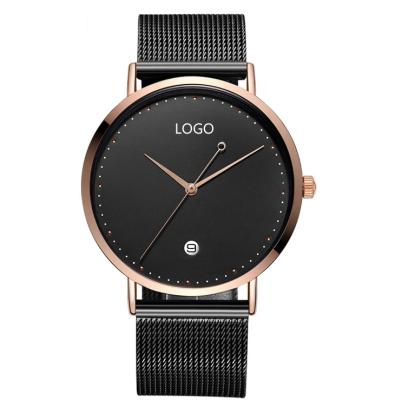 China Water Resistant Designer Custom Logo OEM Minimalist Watch For Unisex Size for sale