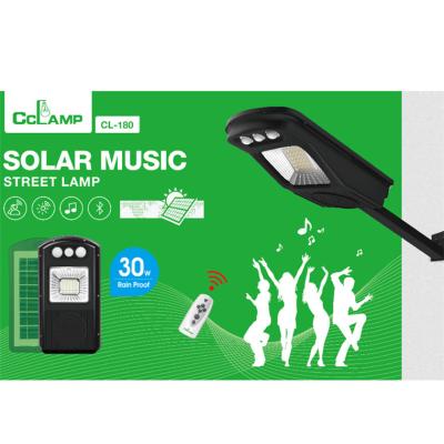 China Popular CCLAMP CL-180 Solar Powered Solar Street Light Music LED Street Light Products DC Lamp Solar Wholesales For Africa for sale