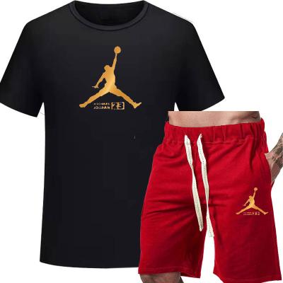 China Breathable Summer Sports Tank Top T-Shirt And Shorts Set For Men Twin Set for sale