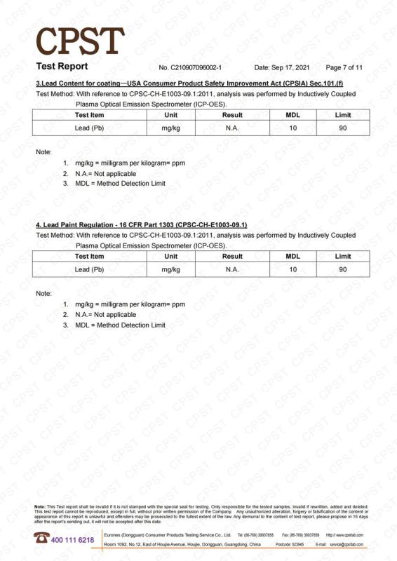 ASTM D4956 - Yongkang Tengtai Fitness Equipment Co., Ltd.