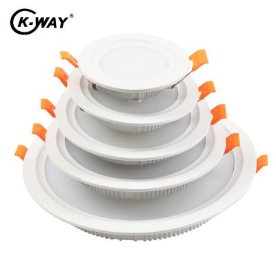 China DOB 85-265V Ceiling built-in downlight Round sheet light 7W 12W 15W 20W 30W LED downlight home store for living room for sale