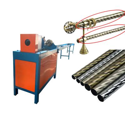 China Profile Carbon Steel Industrial Curtain Rod Making Pipe Threading Machine For Twisting Tube for sale