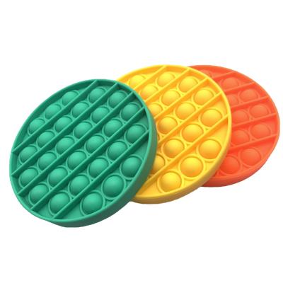 China No stres bubble fidgety person popper silicone sensory push popper rainbow new among us noise fidgety person toy for sale