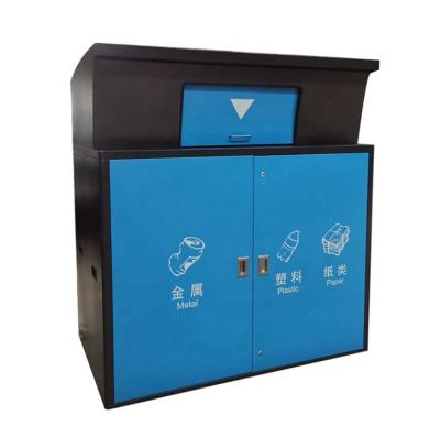 China Customized Outdoor Trash Can Design Sheet Metal Factory OEM Manufacturer For Outdoor Trash Can for sale