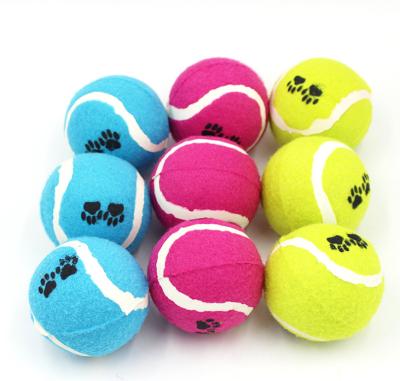 China 2.36 Inch Durable Dog Tennis Balls For Pet Playing Seeking Pet Safe Dog Ball Toys For Exercise And Training for sale