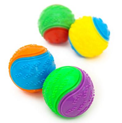 China Wholesale Viable Squeaky Dog Toy Balls Interactive Dog Ball Rubber Chew Toys Hard Ball Toys for sale