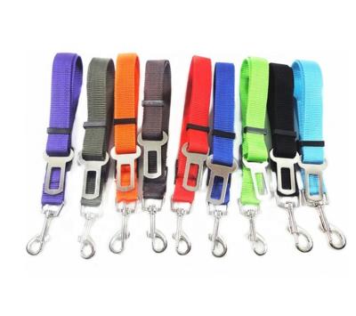 China Personalized Nylon Dog Car Seat Belt Safety Leash Adjustable Vehicle Car Seat Belt. for sale