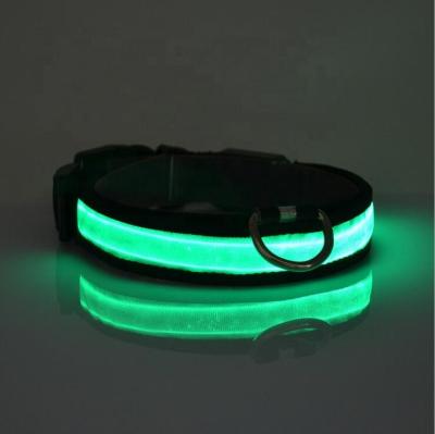 China Viable Led Dog Collar Flashing Light Pet Collar,Adjustable Led Dog Collar USB Rechargeable for sale