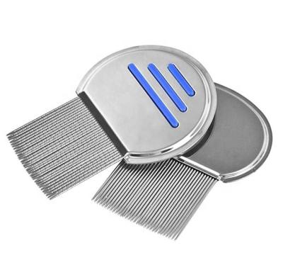 China Viable Pets Tear Stain Remover Combs For Dogs , Pin Type Stainless Steel Dog Grooming Comb / Lice Comb for sale