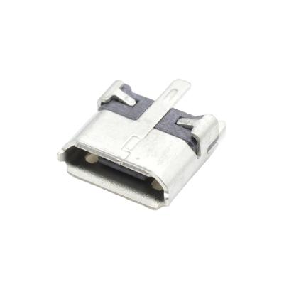 China Konnra U01S002131A Straight PCB/Cable PCB Board SMT Board 180 Degree Micro USB Female Connectors for sale