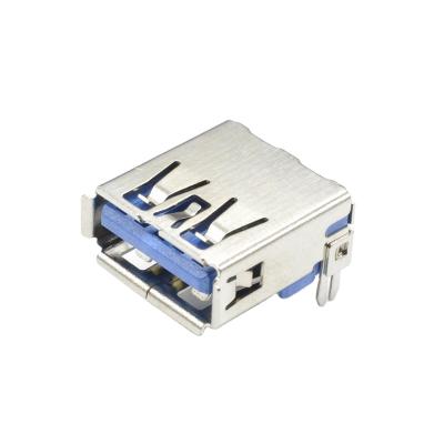 China PCB / Cable Konnra U03S002111A Female Terminal SMT Spear 90 Degree 9 Pin USB 3.0 Connector for sale