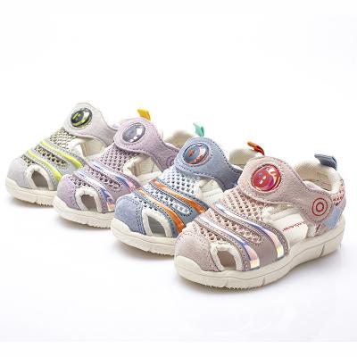 China New Design Summer Kids Sandals Breathable Mesh Kids Sandals Cute For Boys And Girls Sandals Fashion Trend Flat PU ANTI-ODOR for sale