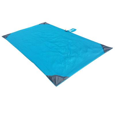 China Portable Small Volume Folding Camping Roll Up Nylon Beach Mat Cover for sale