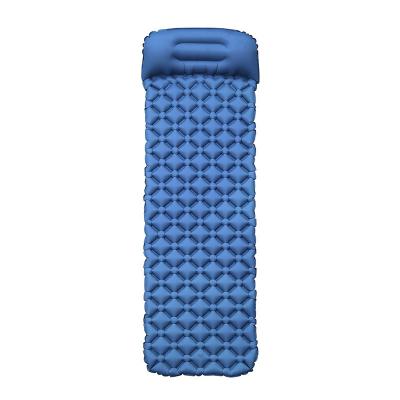 China 40D nylon compound lightweight foldable tpu self camping inflatable sleeping pad for sale