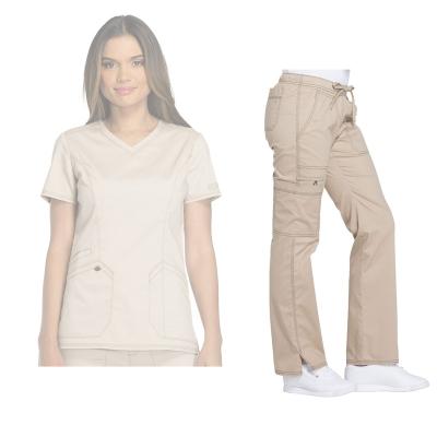 China Wholesale Anti-Wrinkle Flex Easy Movement Nursing Scrubs V-Neckline Ultra-soft Shirt and Sports Pants Medical Uniforms for sale