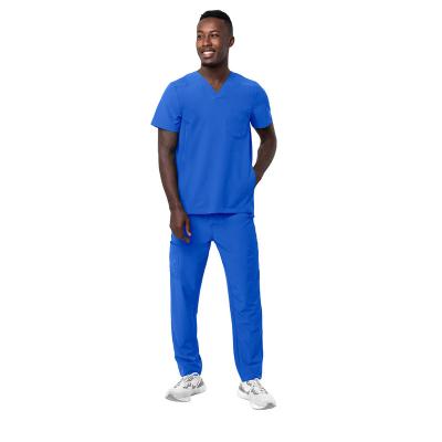 China Wholesale Anti-wrinkle Hospital Uniforms Men Scrubs Stylish Scrub Shirt& Cargo Scrub Pants for sale