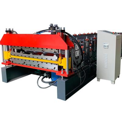 China Hotels Roof Use IBR Glazed Steel Profile Roofing Sheet Roll Forming Machine Roof Tile Making Machine for sale