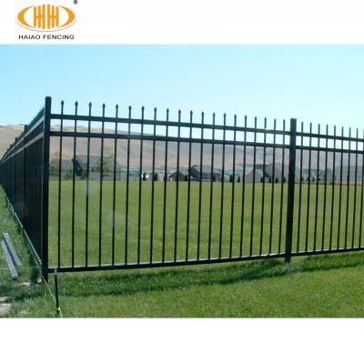 China Factory Price Easily Assembled Powder Coated Outdoor Steel Pipe Barrier Tube Security Panel Fence Wrought Iron Panels for sale