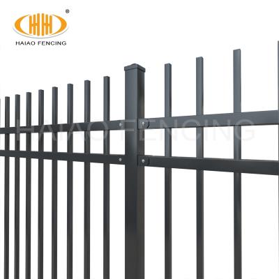 China Hot Selling Fancy Accordion Fence Top Rod Zinc Easily Assembled Steel Fence for sale