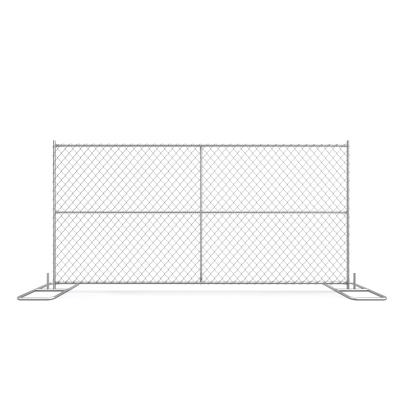 China Easily Assembled Temporary Movable Fence Popular USA Chain Link Galvanized Temporary Fence for sale