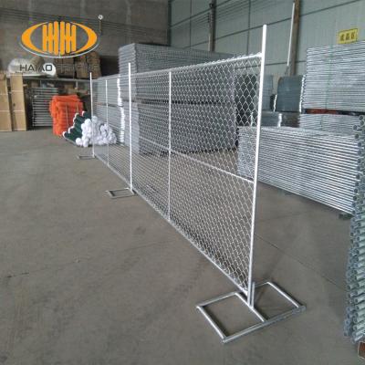 China Movable Type Easily Assembled Free Stand Temporary Portable Fence Panels Chain Link Construction Site Fence Panels for sale