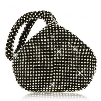 China Luxury Handmade Bling/Sparkle Diamond Evening Purse Sparkle Triangle Women's Clutch for sale