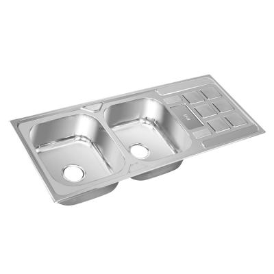 China Best price high quality premium stainless steel modern handmade kitchen sink double for sale