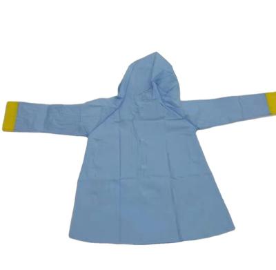 China Single person waterproof clothes PVC children's raincoat popular rain poncho cartoon can be customized for sale