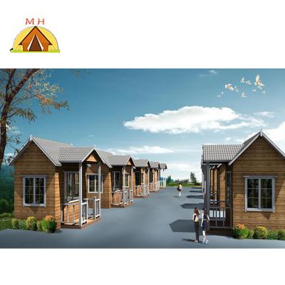 China China Manufacturer OEM UV Resistant Wooden House 3 Bedroom Prefab Homes For Thailand Hotel for sale