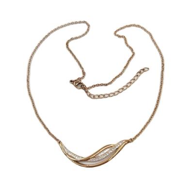 China The classic stainless steel adjustable gold chains necklace shape the best quality of charm for women for women for women for sale