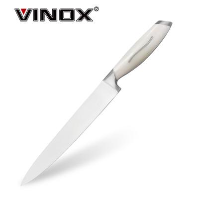 China Amazon viable 8 inch carving knife kitchen knife with colored handle in china factory for sale