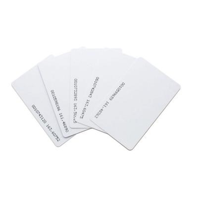 China 125khz access control door card white RFID rfid low frequency white waterproof/waterproof card key card for sale