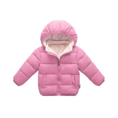 China New Custom Winter Hooded Color Anti Shrink Striped Cotton Coat Kids Stripper Jackets for sale