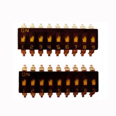 China Micro PIN DMR09 SMT DIP Switch 9 Position SMT SMD DIP Switch 9 Position 18 DIP Switch for sale