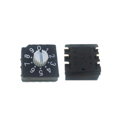 China Manual Change Over Switch 10 Position SMD Rotary Pins RM30010R 10 Position Coded Rotary Dip Switch for sale